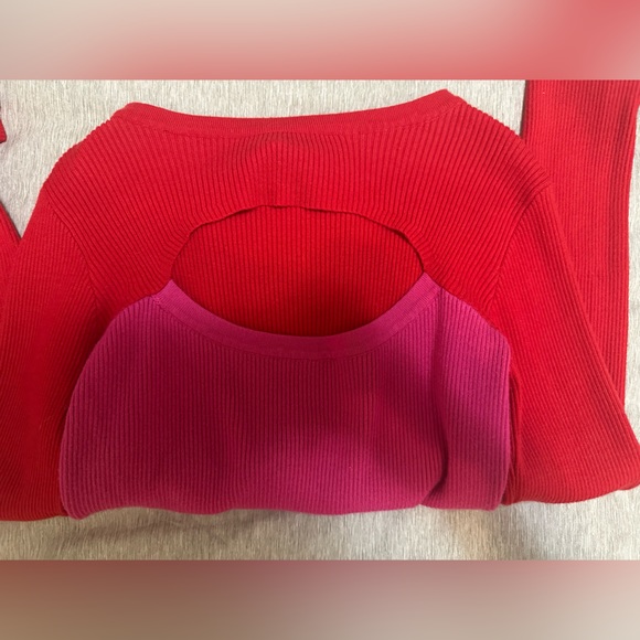Vestique Pink and Red Top - Picture 5 of 9